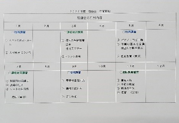 勉強会年間スケジュール